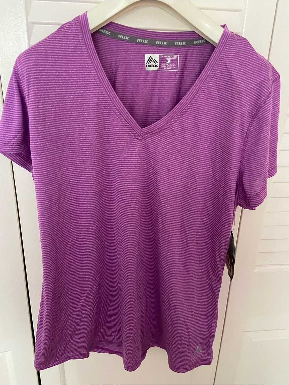 RBX Women's Purple Short Sleeve V-Neck Tee